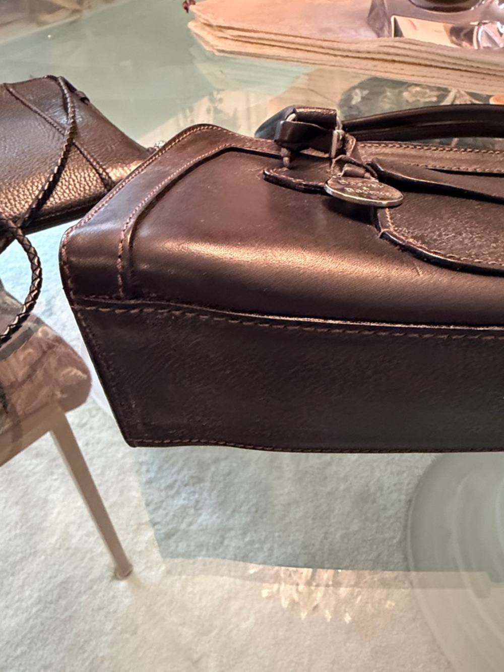 Dooney & Bourke Black Shoulder Bag with Classic Barrel Shape - Picture 9 of 10
